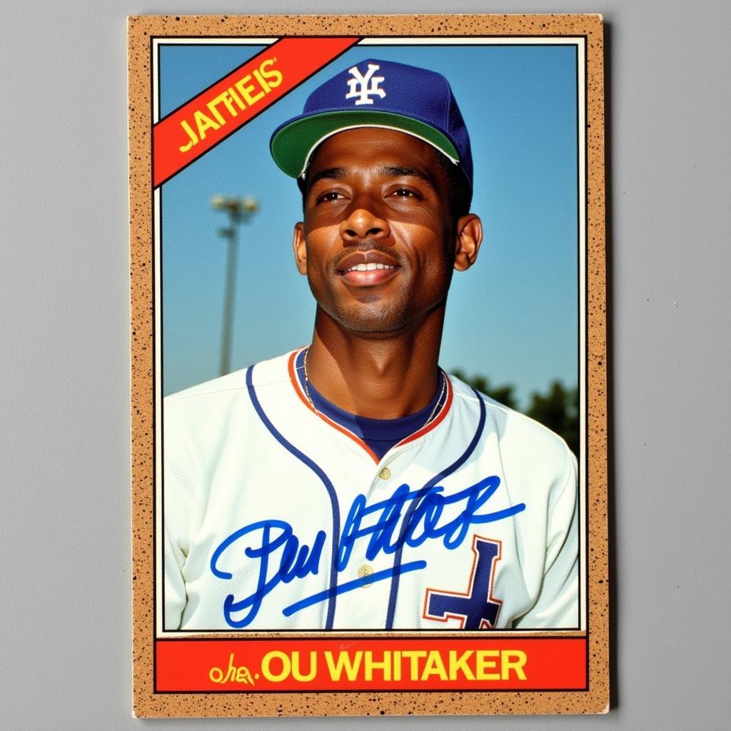 Lou Whitaker Autographed Baseball Card