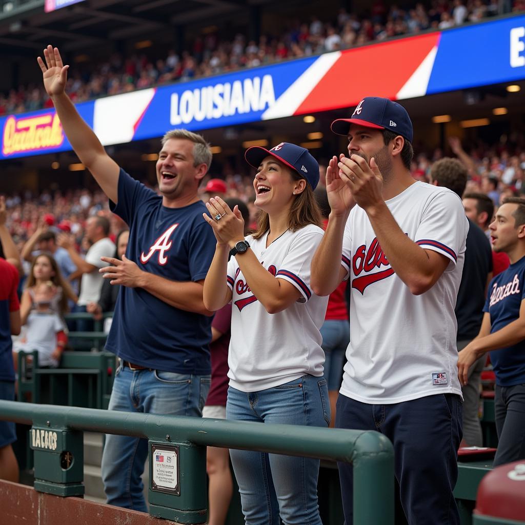 Louisiana Fans at an MLB Game