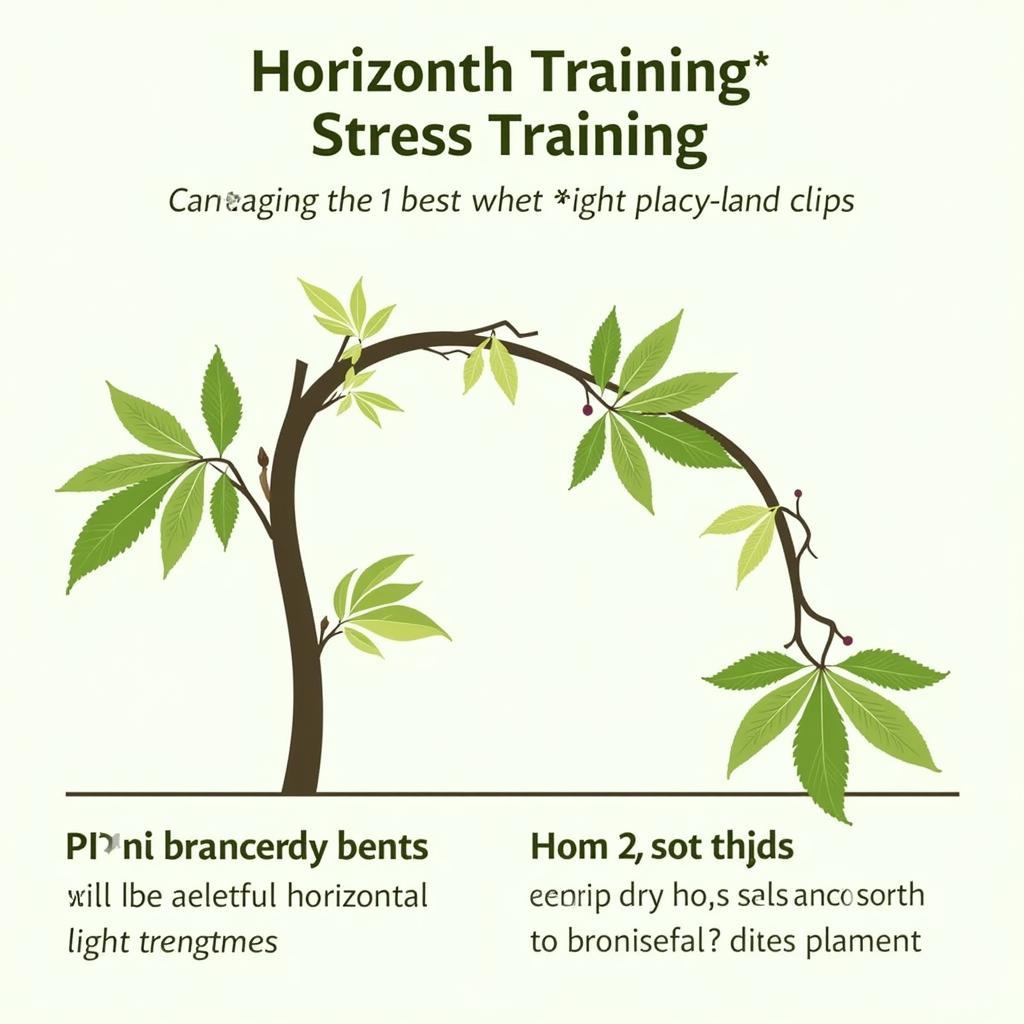 Applying Low-Stress Training Technique with Plant Training Clips