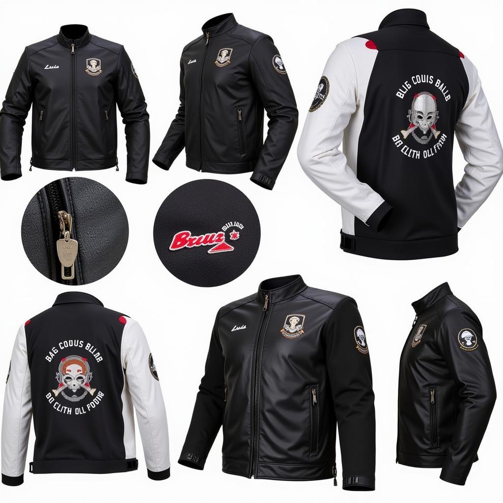 Different styles of the Besiktas Luis jacket