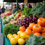 Fresh Produce at Market in the Park Mobile AL