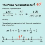 Visual representation of the mathematical properties of 47.