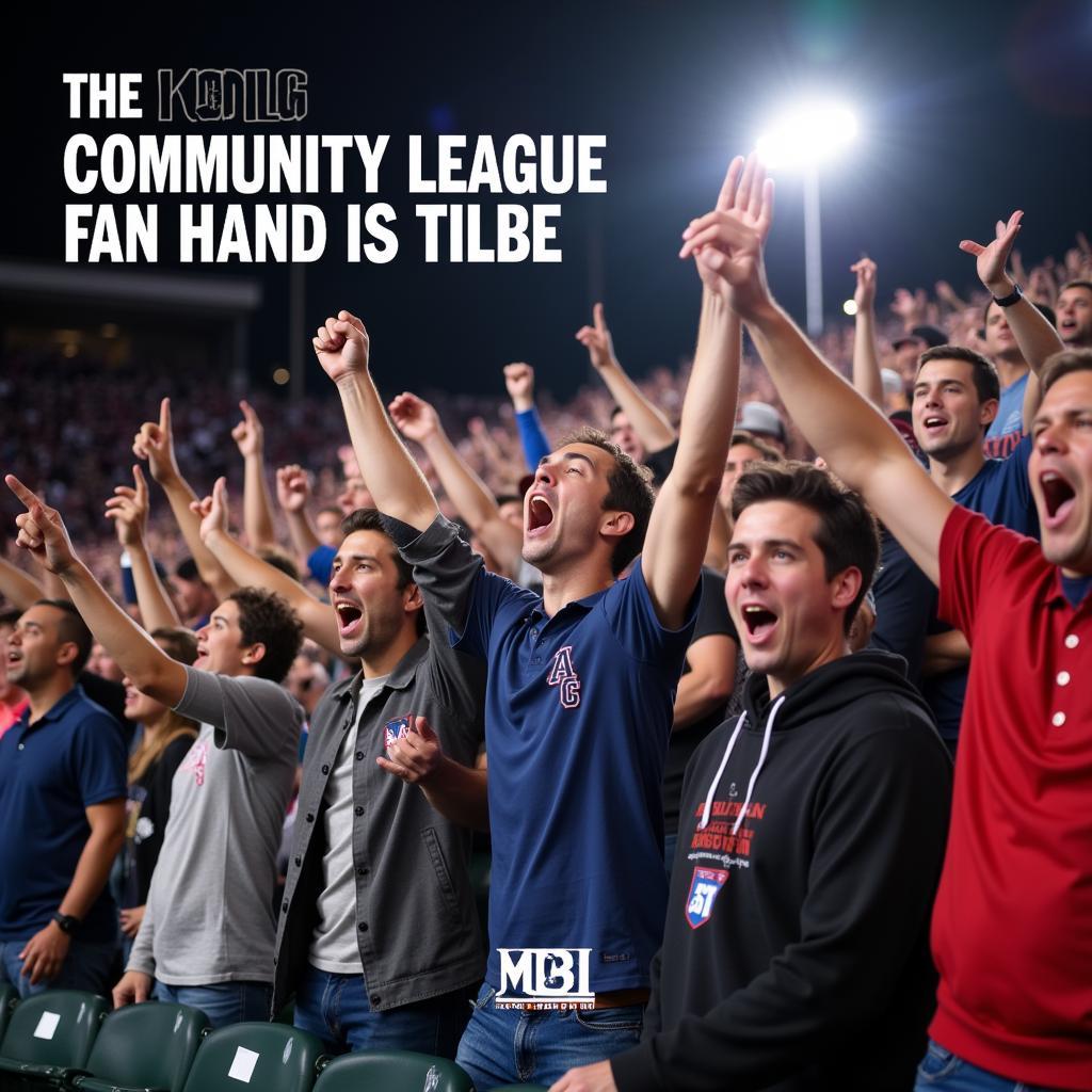 MCBL Fans Cheering Their Team