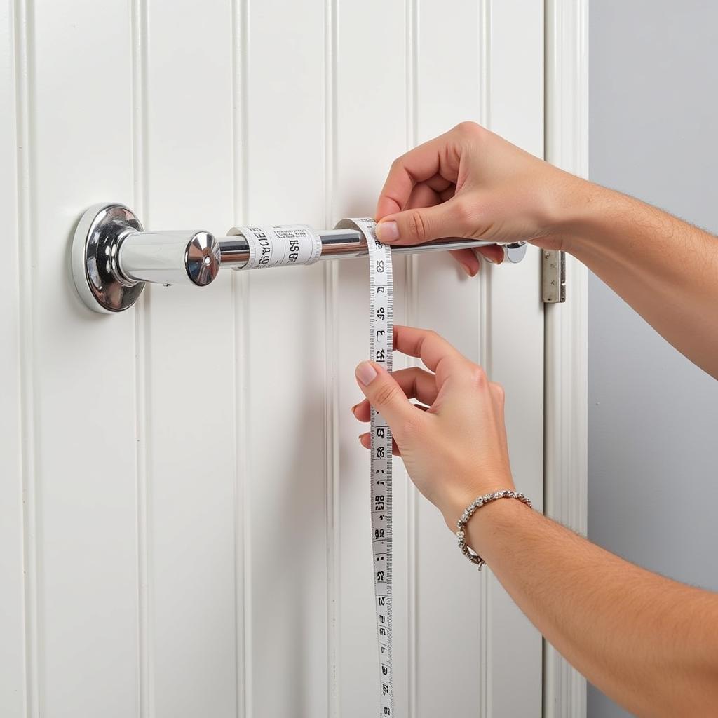 Measuring a Bathroom Wall for Towel Bar Installation