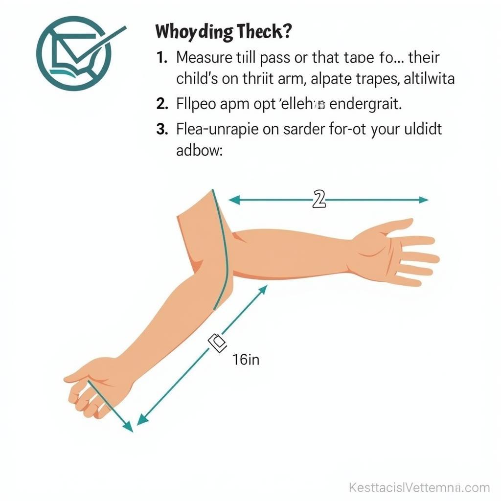 Measuring for a Youth Elbow Brace