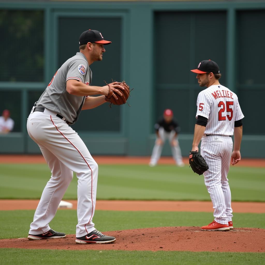 Pitcher Focusing on Target