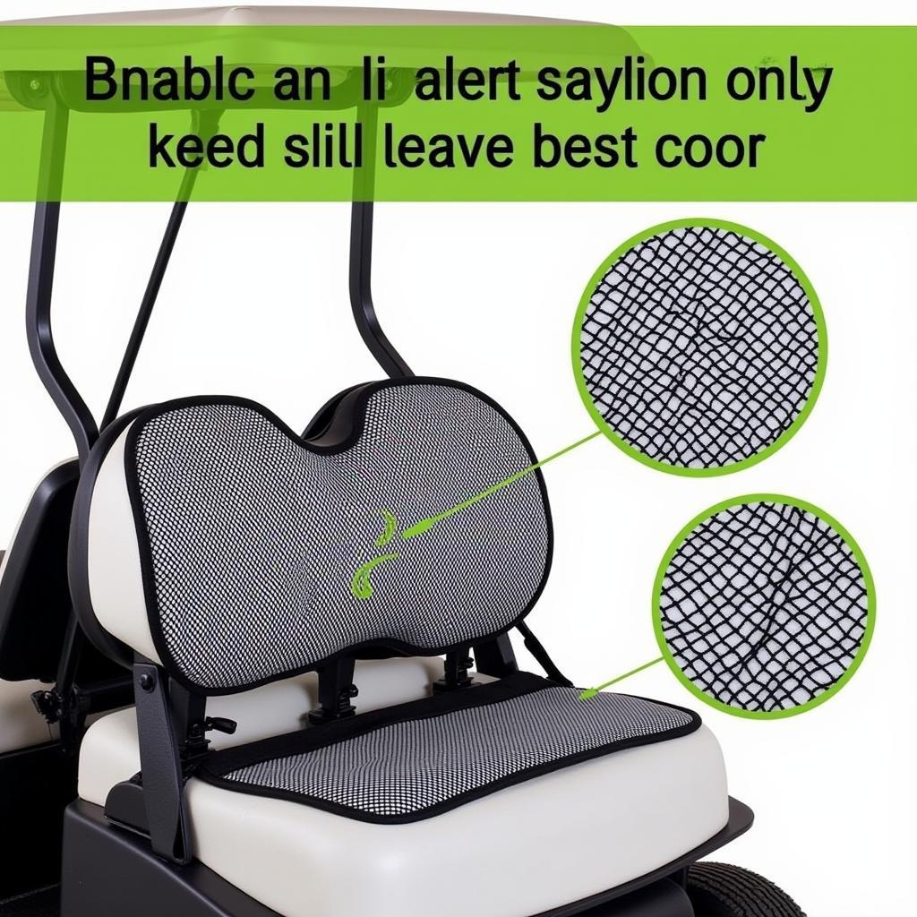 Breathable Mesh Golf Seat Covers for Club Car