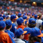 Mets World Series Cap Worn by Fans