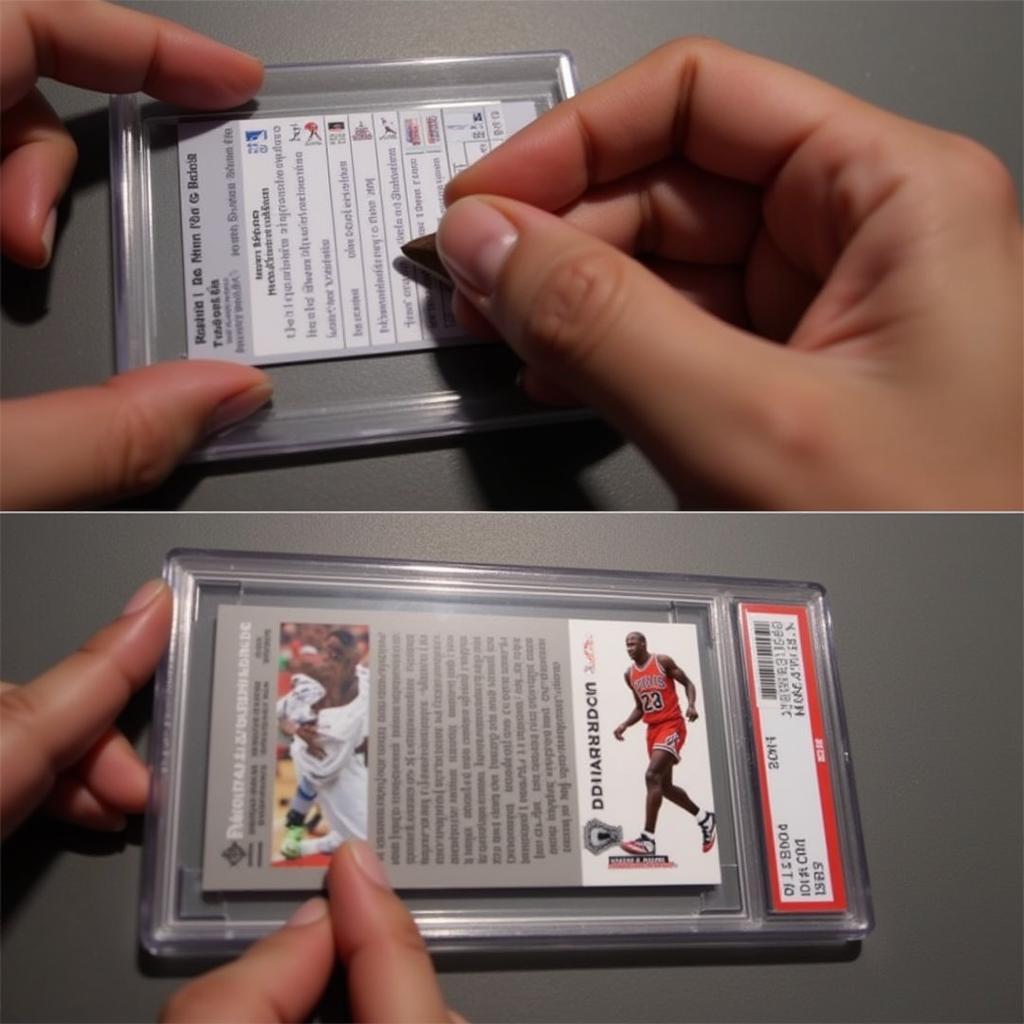 Grading a Michael Jordan Baseball Card