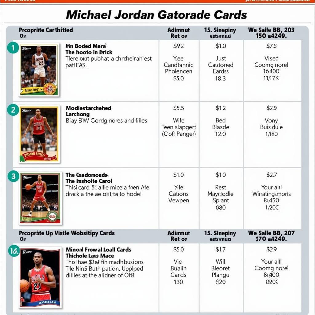 Michael Jordan Gatorade Card Price Guide