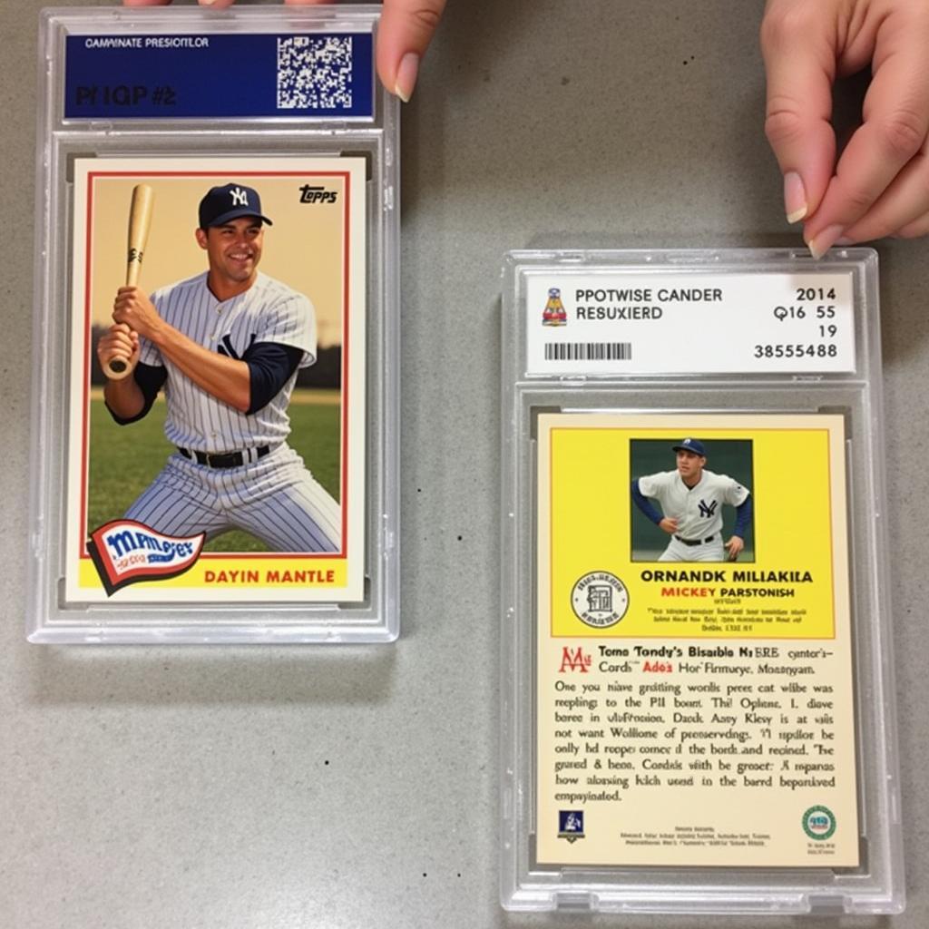 Mickey Mantle Topps 2011 Card Grading