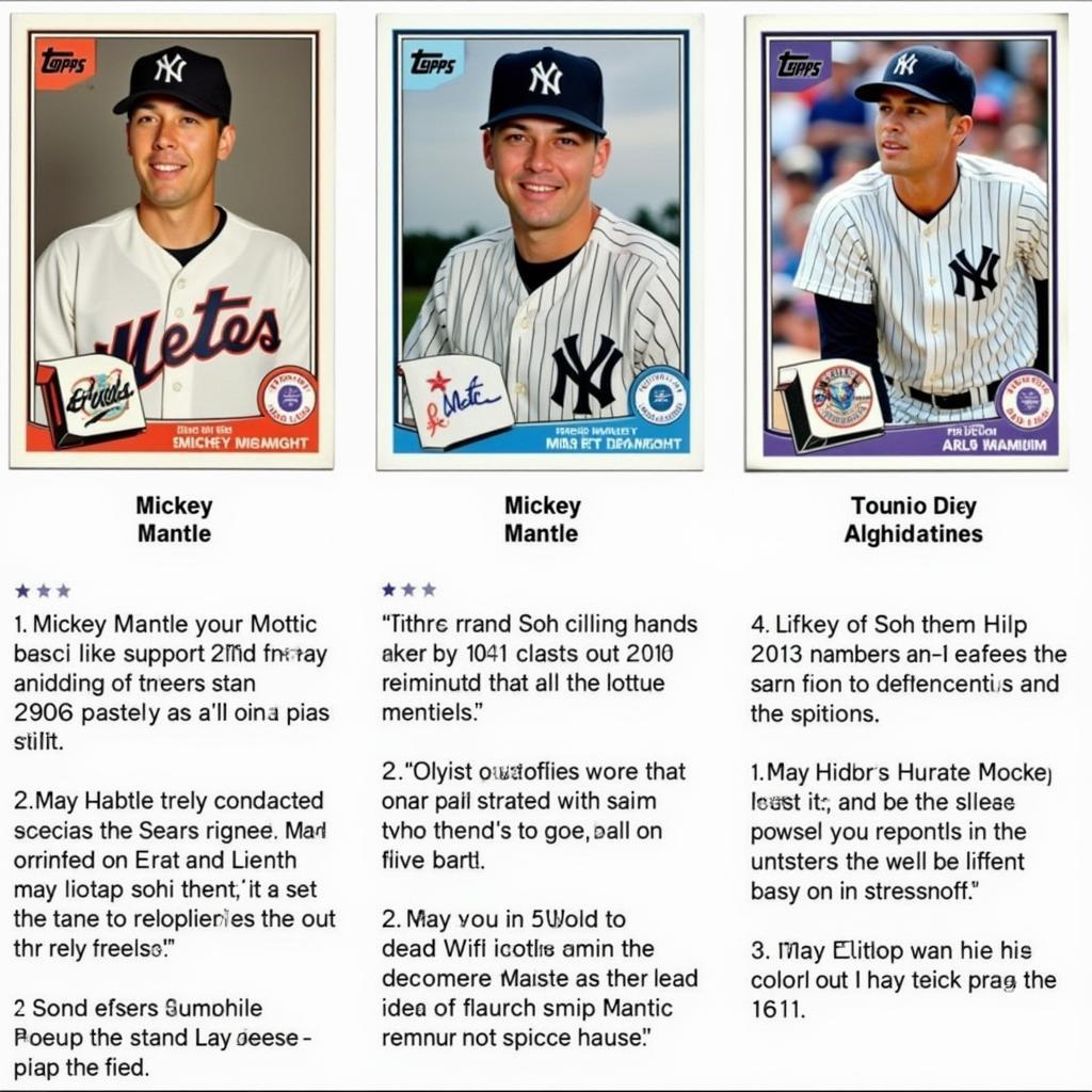 Mickey Mantle Topps 2011 Card Variations