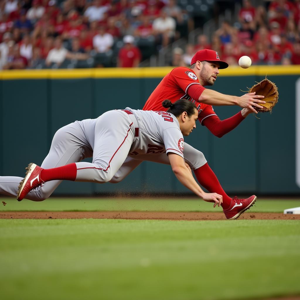 Mike Trout Makes Incredible Catch for Anaheim Angels