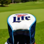 Miller Lite Head Cover on Golf Bag