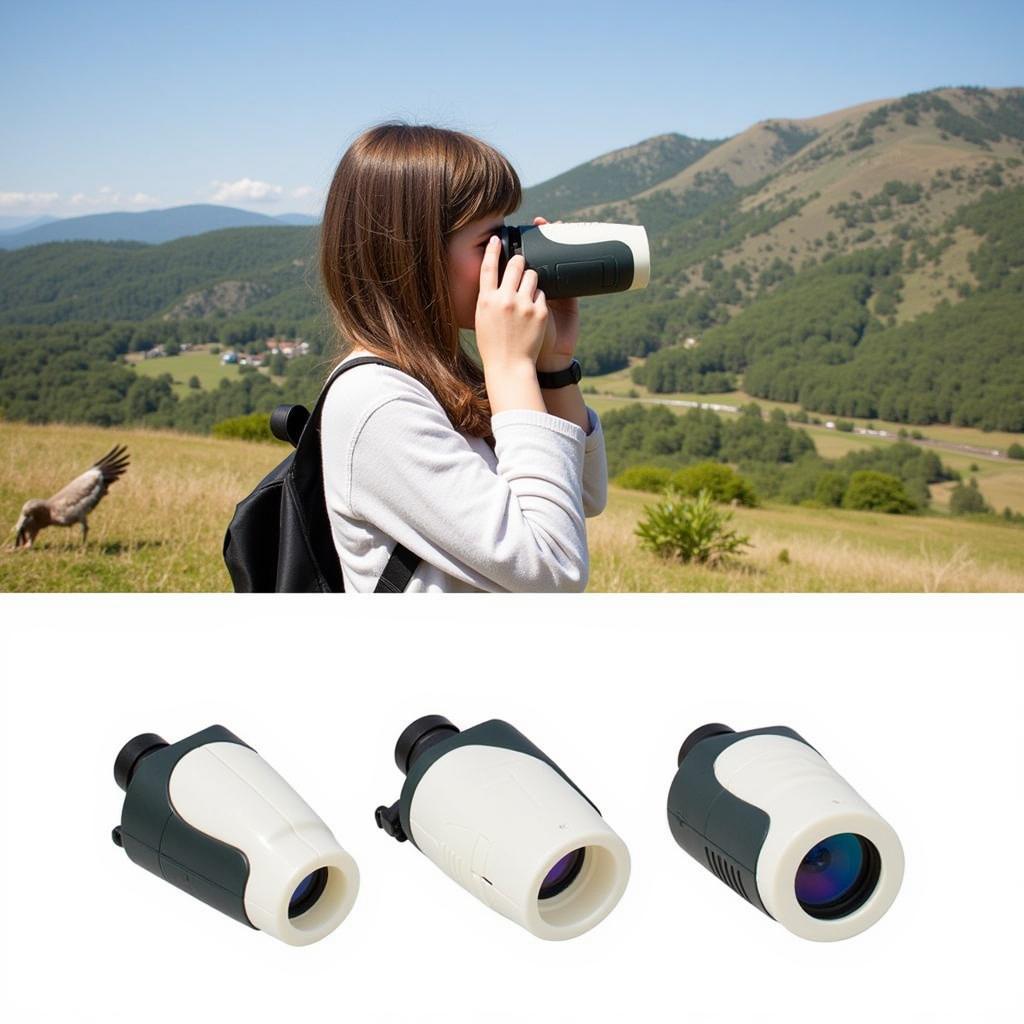 Miniature binoculars for birdwatching