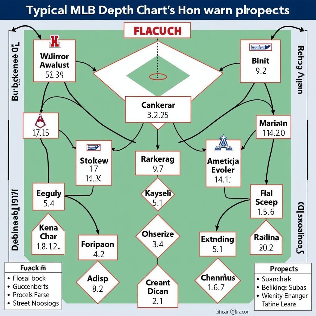 Example of an MLB 2024 Depth Chart