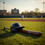 MLB Baseball Bat and Helmet