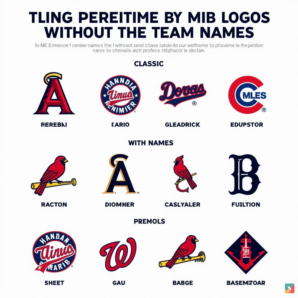 MLB Logos Without Names Examples