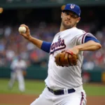 MLB Best Teams: Pitcher Throwing a Fastball