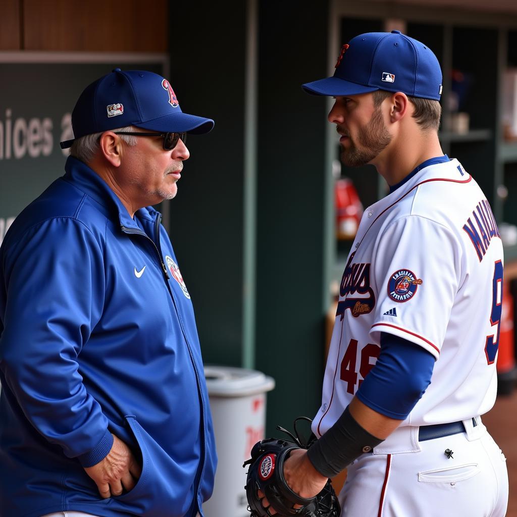 MLB Manager Discussing Closer Strategy