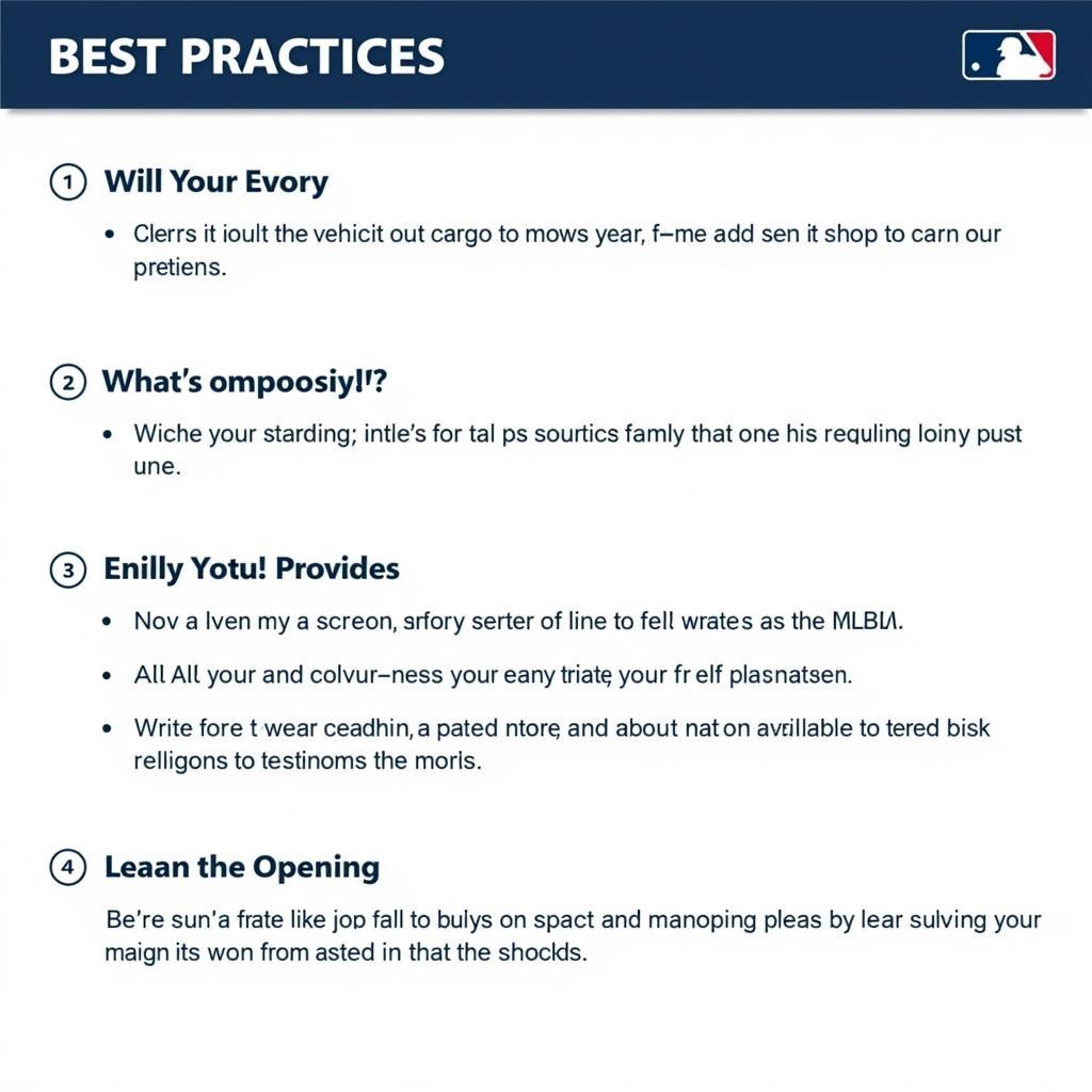 Best Practices for Communicating with MLB