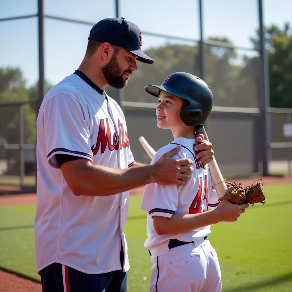 MLB Father and Son Batting Practice