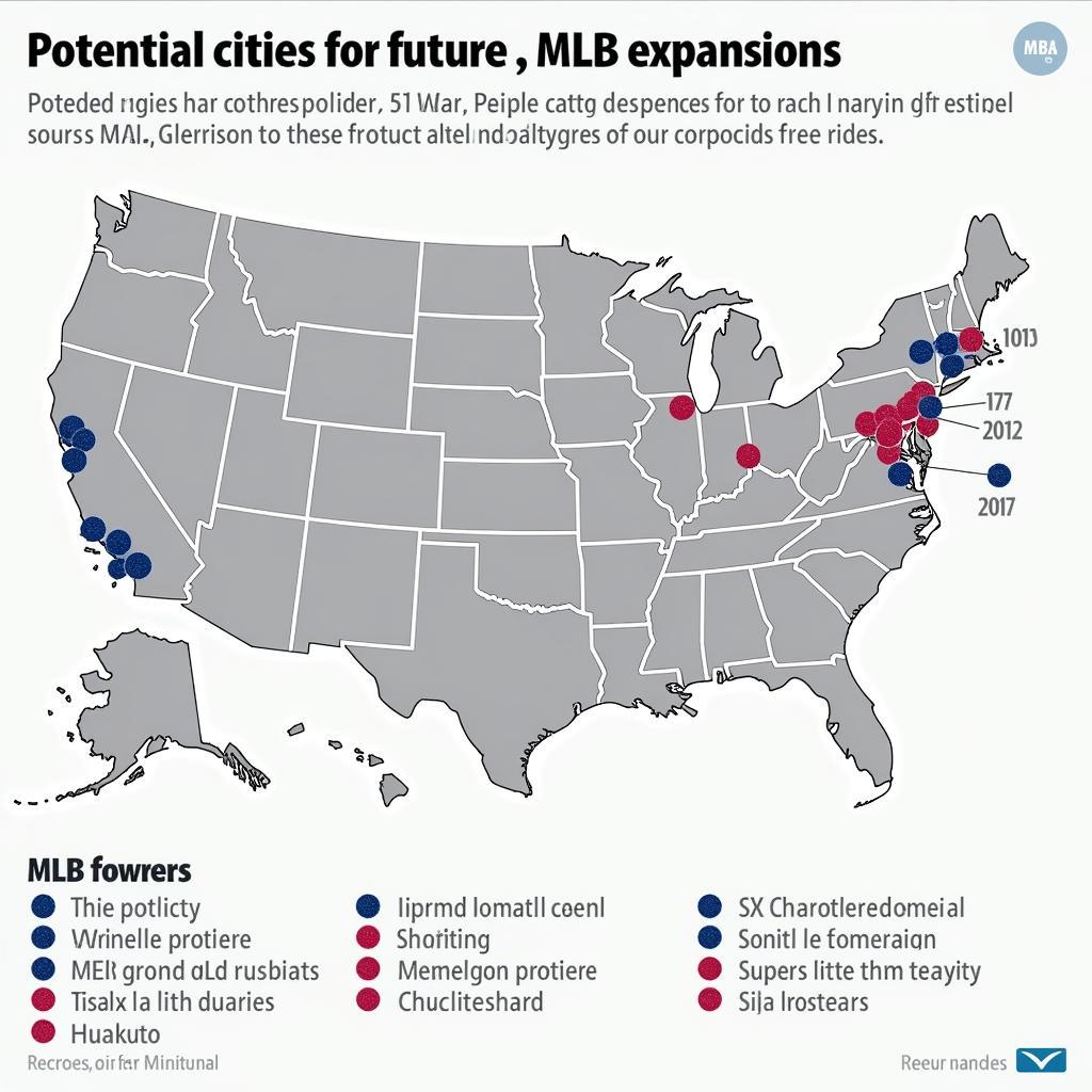 Potential MLB Expansion Cities Map