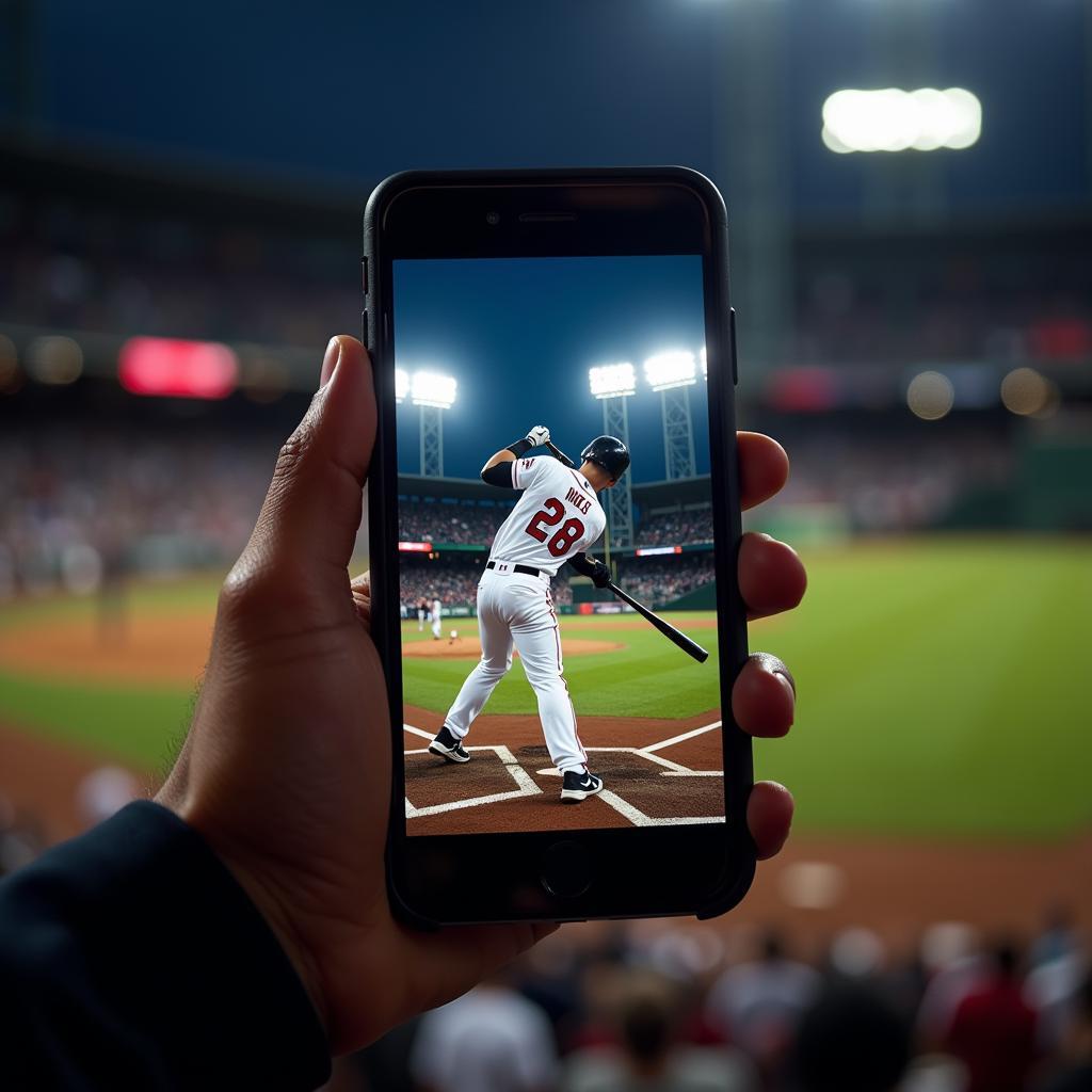 MLB Highlights on Mobile Phone