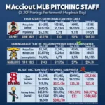 MLB Pitching Staff Sizes Throughout the Season