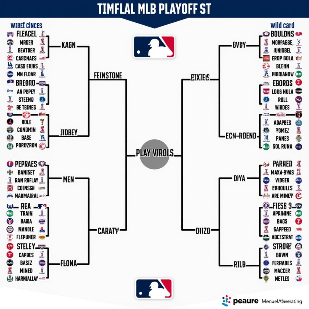 MLB Playoffs Bracket Based on Divisions