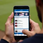 Today's MLB Schedule on a Mobile Phone