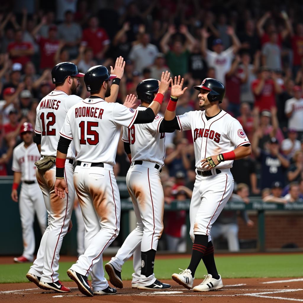 MLB Team Batting Celebration