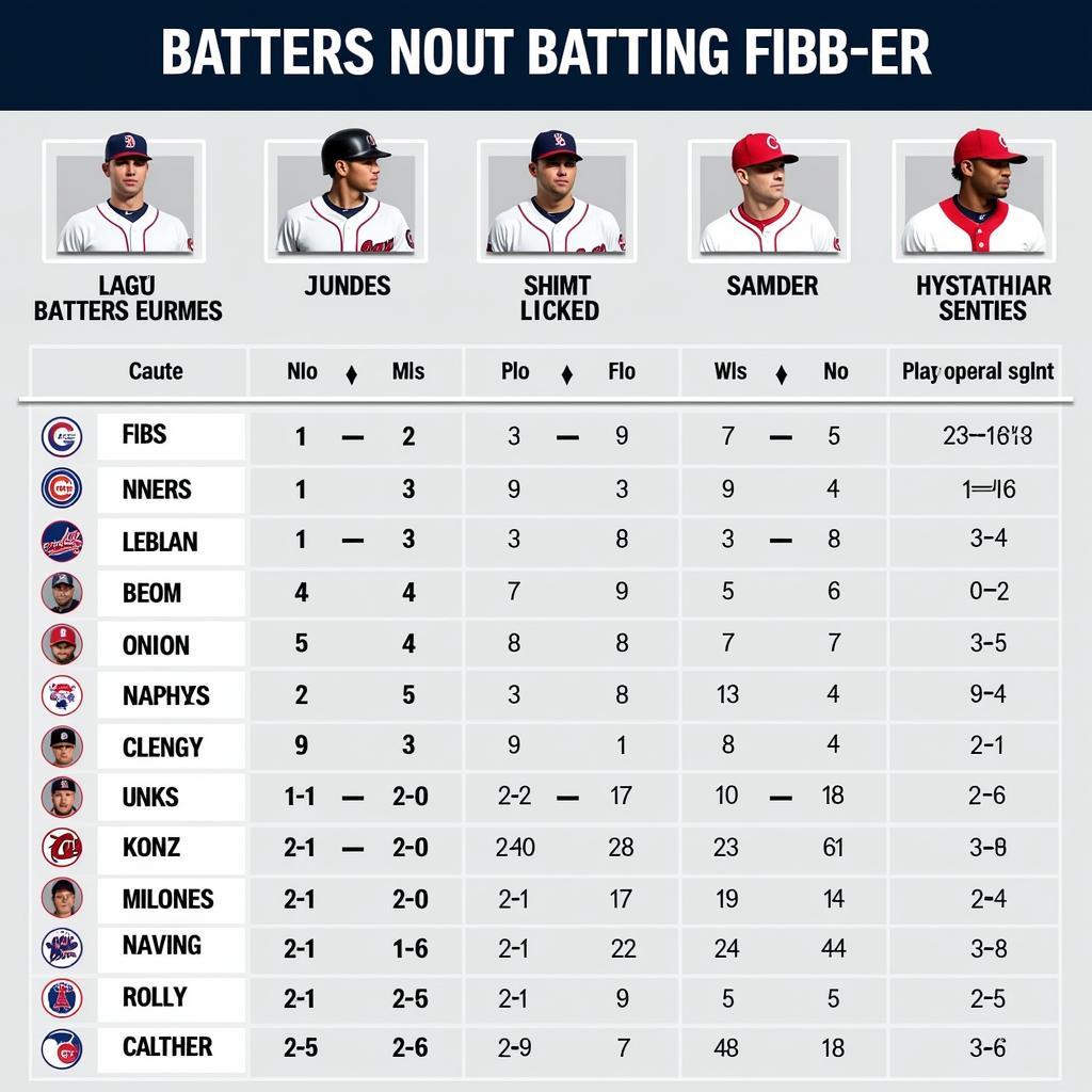 MLB Team Batting Lineup