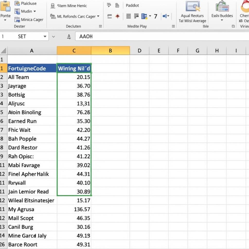 MLB Team List Alphabetical for Statistical Analysis