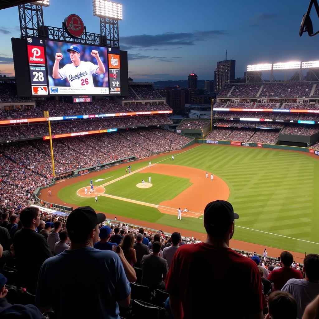 MLB Team Playing at Home Stadium