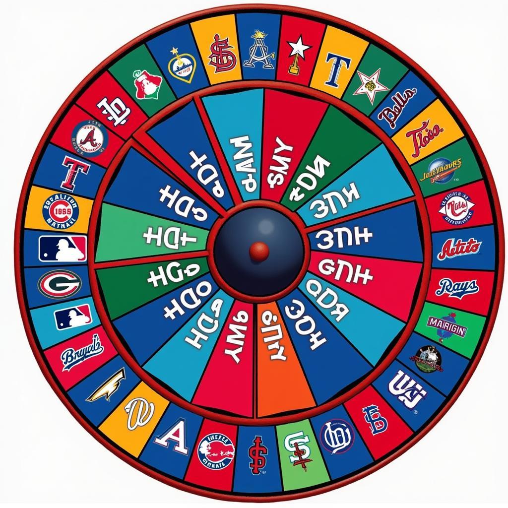 Online MLB Team Wheel Spinner