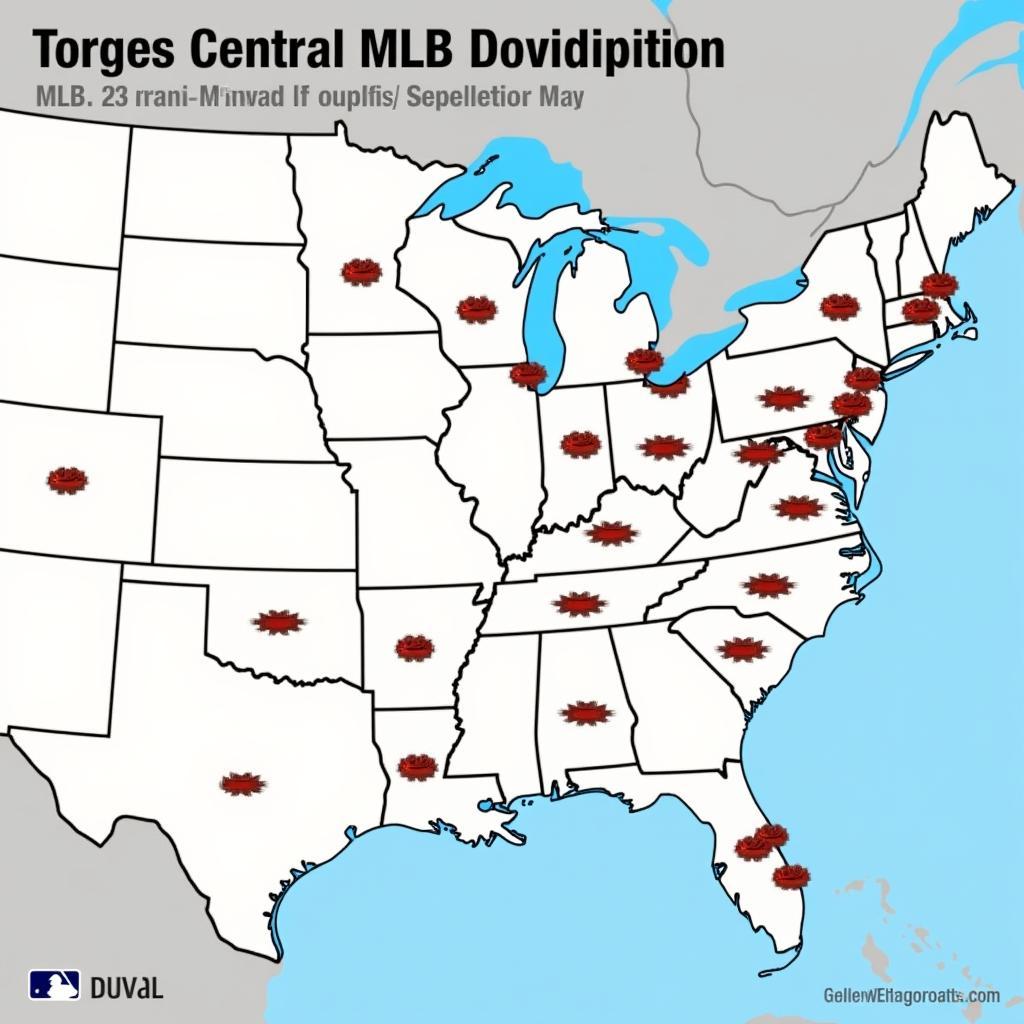 MLB Teams in the Central Divisions