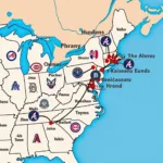 MLB Teams Map 2023 AL East