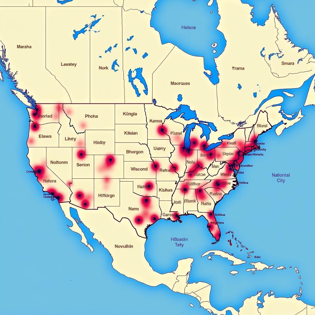 Map of MLB Teams