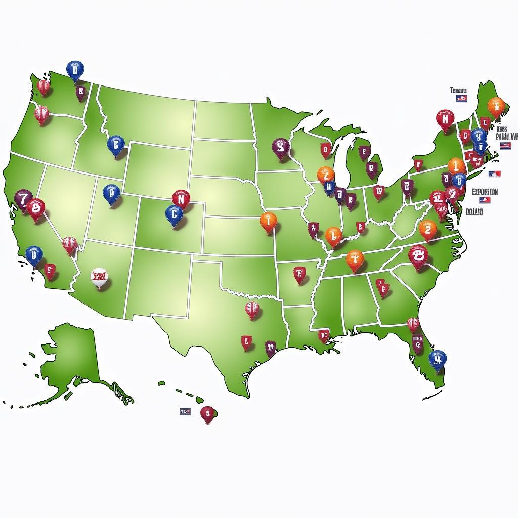 MLB Teams USA Map Location Guide