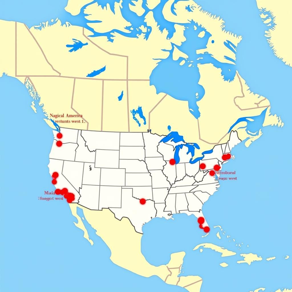 MLB West Division Map