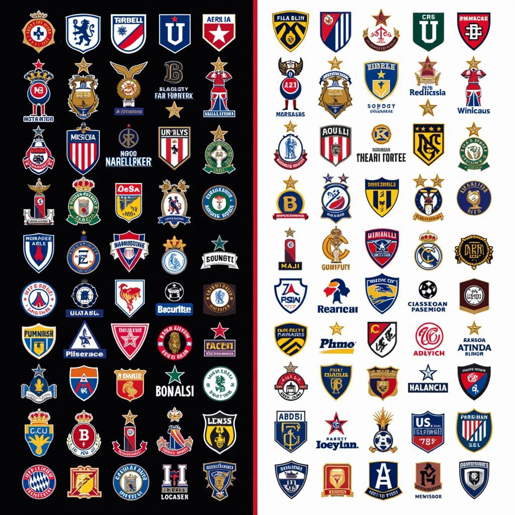 Logos of MLS Teams in Each Conference