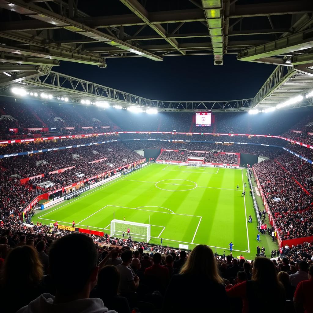 Beşiktaş Fans at Vodafone Park: The Roaring Support