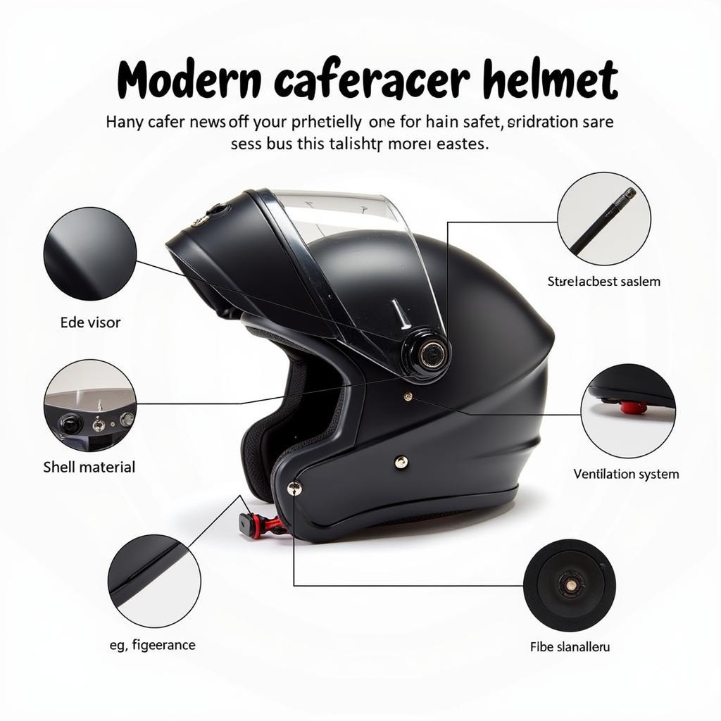 Modern Cafe Racer Helmet Features