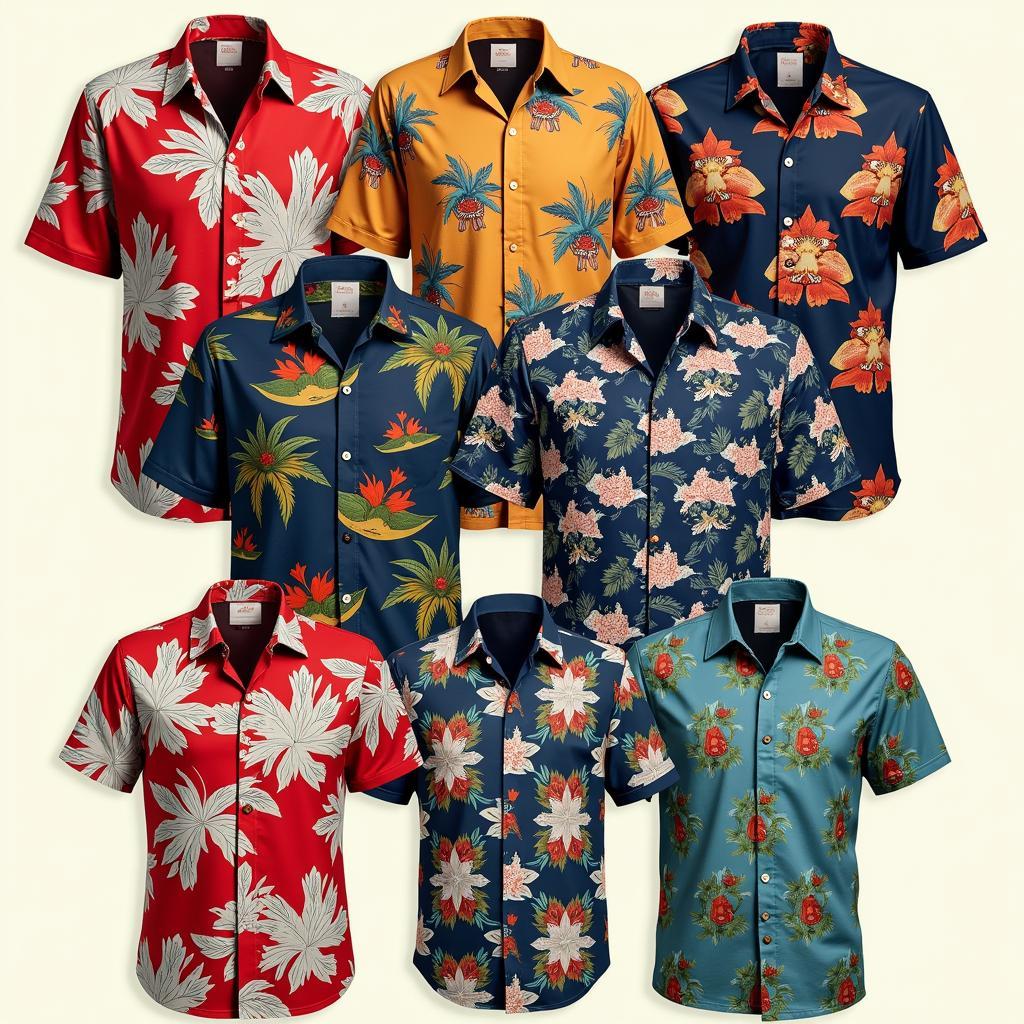 Modern Hawaiian shirts inspired by the Magnum PI style