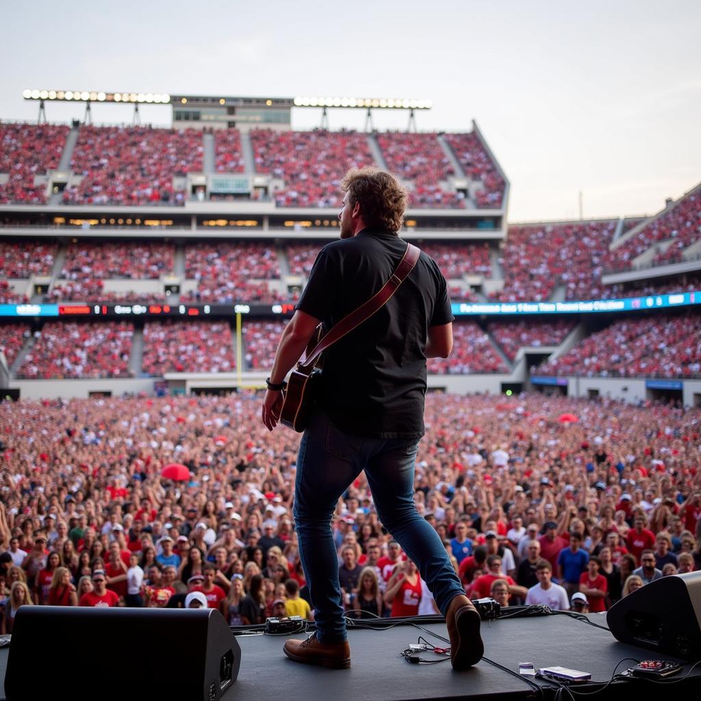 Morgan Wallen Concert at Ole Miss after Spring Football