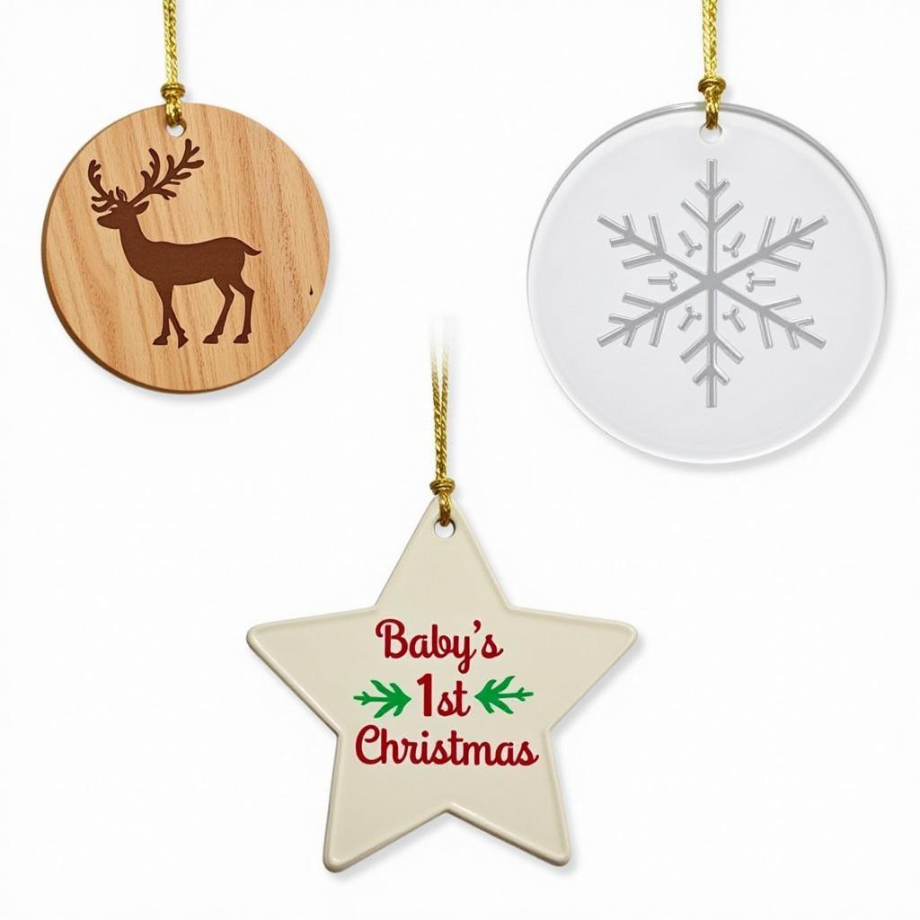 Variety of My 1st Christmas Ornament SVG Ideas