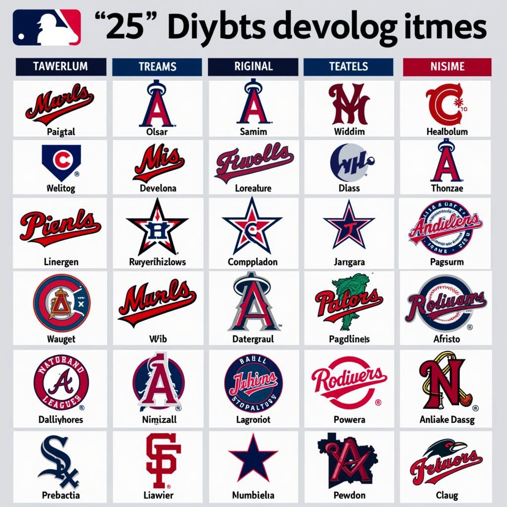 National League Team Logos