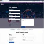 NBA Team Contact Page Example