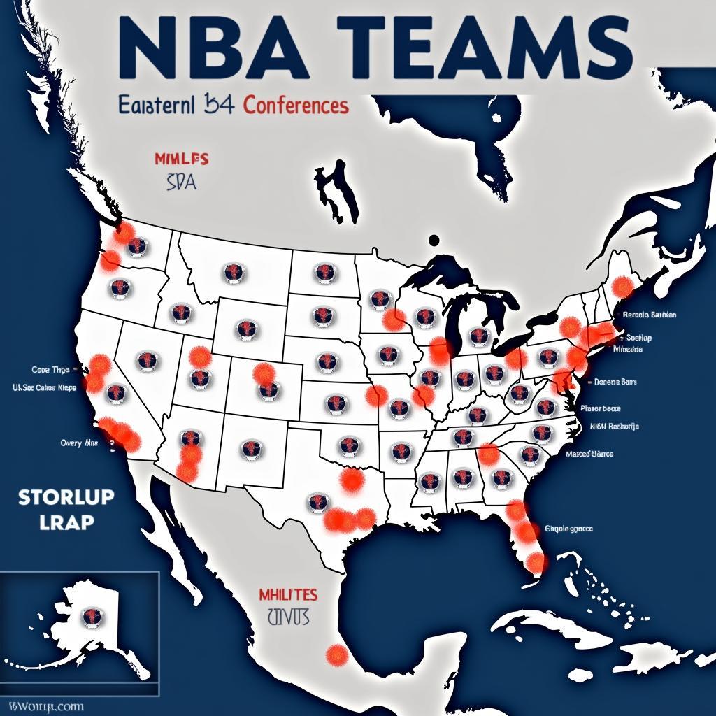 Map of NBA Teams